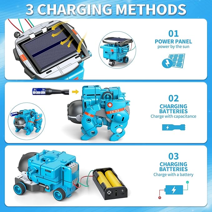 6-in-1 Solar Robot Toys