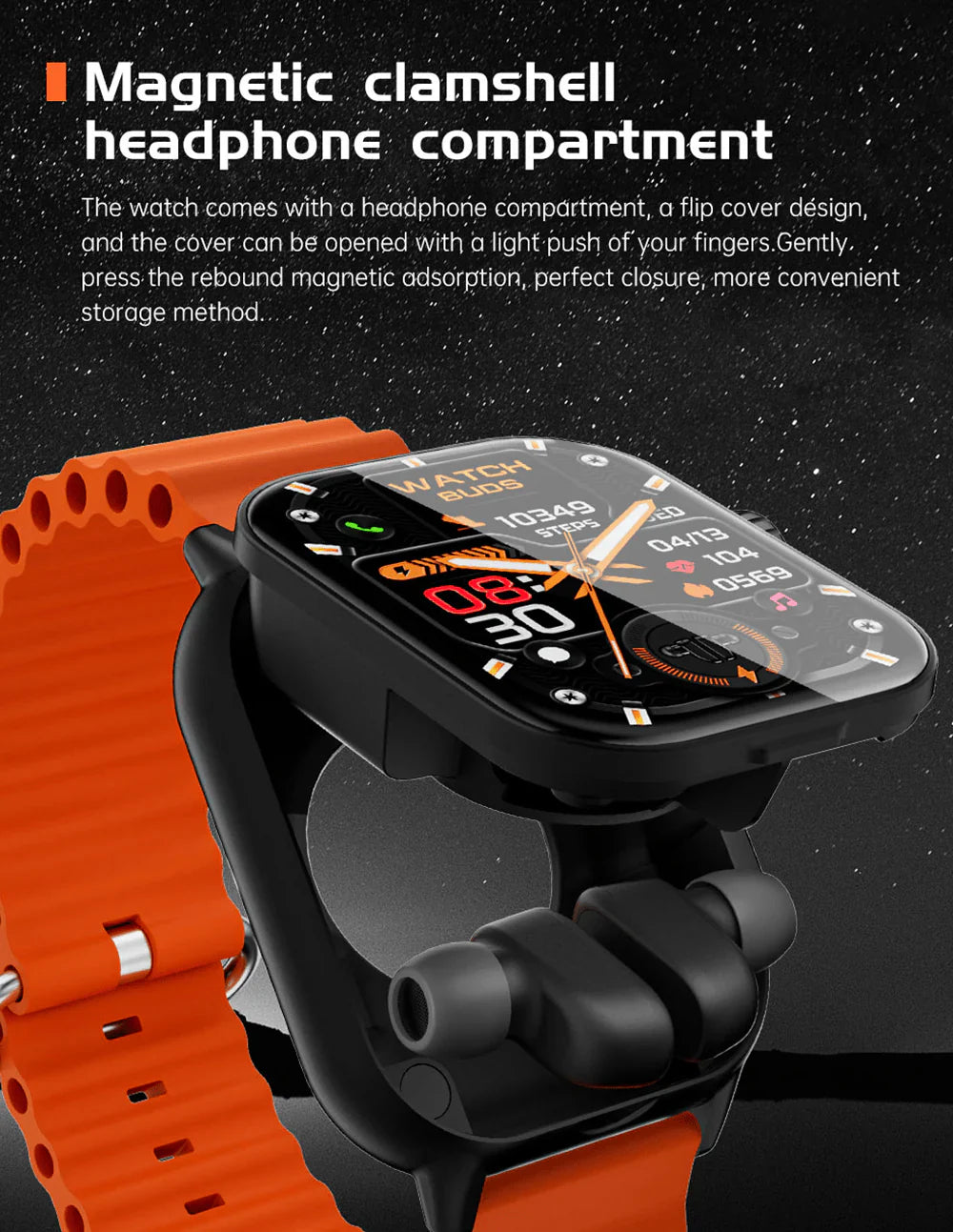 Hepu - 2-in-1 Smart Watch & Headphones